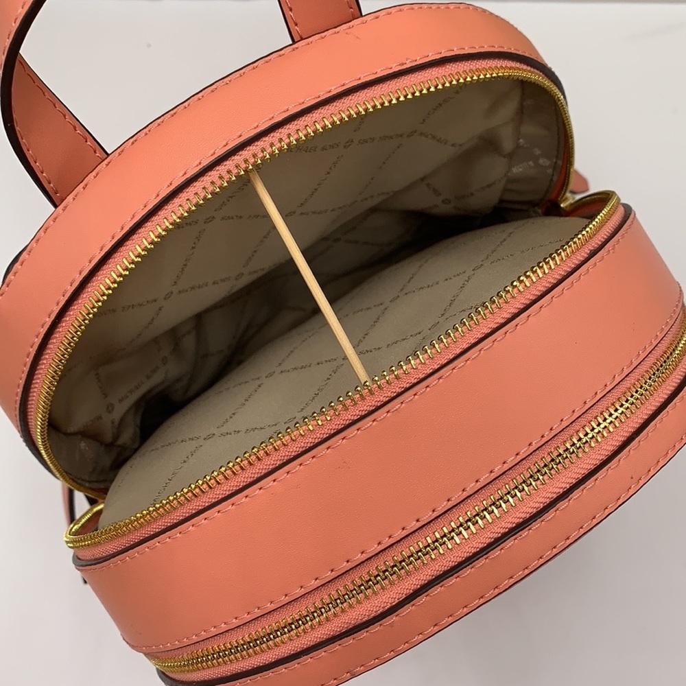 Michael Kors Jaycee Medium Zip Pocket Backpack Sherbert color - Picture 9 of 16